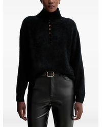 Rag & Bone - Jada Buttoned Turtleneck Sweater - Lyst
