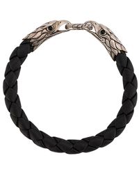 John Hardy Armband Met Dubbele Adelaarskop - Zwart