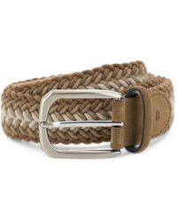 BOGGI - Woven Stretch Wool Blend Belt - Lyst