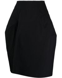 Comme des Garçons - Panelled Wool Midi Skirt - Lyst