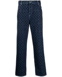 Charles Jeffrey - Geometric-Patterned Straight Leg Jeans - Lyst