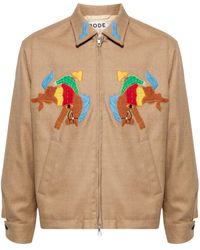 Bode - Rodeo Ohio Embroidered Jacket - Lyst