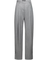 KARL LAGERFELD - Pierced-Detail Tailored Trousers - Lyst