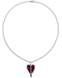 POISONED HEARTS - Stained Glass-Heart Pendant Necklace - Lyst