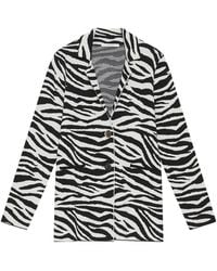 Maliparmi - Zebra-Print Button Jacket - Lyst