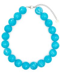 Paloma Wool - Marbled Beaded Necklace - Lyst