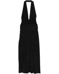 AYA MUSE - Zirra Vネックミディドレス - Lyst