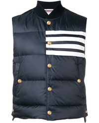 Thom Browne - 4bar ナイロン ダウンベスト - Lyst