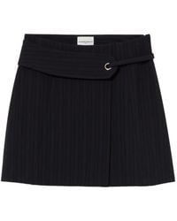 Claudie Pierlot - Belted Striped Skirt - Lyst