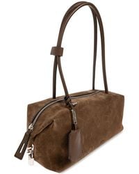 Max Mara - Holdallsling Suede Shoulder Bag - Lyst