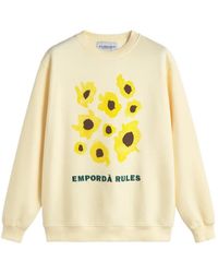 LES HÉRITIERS - X Mas Sorrer Girasols Sunflowers Crew-Neck Sweatshirt - Lyst