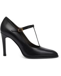 POTAMY - T-Strap Leather Pumps - Lyst