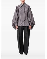 Concepto - Camicia Graphite Con Maniche A Palloncino - Lyst