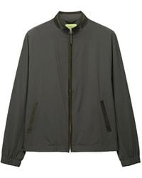 Shanghai Tang - Mandarin Contrast-Trim Zip-Up Jacket - Lyst
