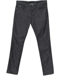 Emporio Armani - Jean À Plaque Logo - Lyst