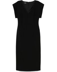 Rochas - Wool Midi Dress - Lyst