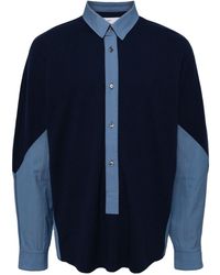Toga - Panelled Cotton Shirt - Lyst
