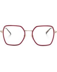 Gucci - Brille Mit Eckigem Gestell - Lyst