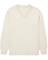 Sunspel - Pullover mit V-Ausschnitt - Lyst