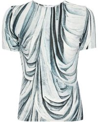 Rabanne - Statue-print Crew-neck T-shirt - Lyst