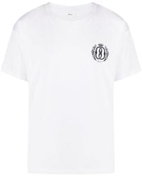 Bally - T-Shirt aus Bio-Baumwolle mit Logo-Print - Lyst