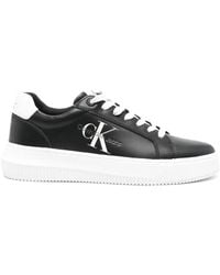 Calvin Klein - レザースニーカー - Lyst
