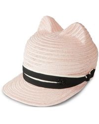 Maison Michel - Jamie Strap-Detail Hat - Lyst