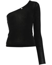 Baserange - Asymmetrische Ribgebreide Top - Lyst