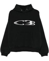 Cole Buxton - Logo-Print Pouch-Pocket Hoodie - Lyst