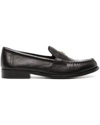 Tory Burch - Logo-plaque Leather Loafer - Lyst