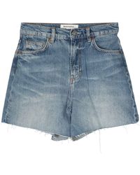 Reformation - Jeans-Shorts mit hohem Bund - Lyst