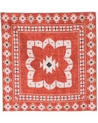 Brunello Cucinelli - Graphic-Print Pocket Square - Lyst