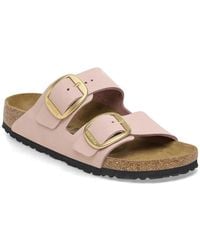 Birkenstock - Arizona Big Buckle Nubuck Leather Sandals - Lyst