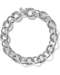David Yurman - Pulsera de cadena Oval Link de 10 mm en plata de ley - Lyst