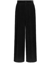 Dolce & Gabbana - Pantalones De Pana Con Cierre De Botón - Lyst