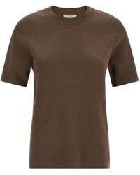 Entire studios - Mercerized Crew Neck T-Shirt - Lyst