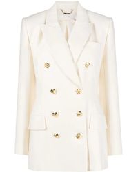 Chloé - Peak-Lapels Double-Breasted Blazer - Lyst
