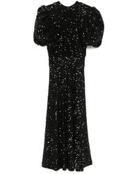 ROTATE BIRGER CHRISTENSEN - Sequinned Midi Dress - Lyst