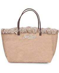 MC2 Saint Barth - City Fringed Logo-Embroidered Tote Bag - Lyst