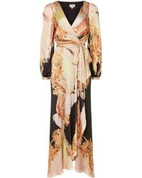 Temperley London - Graphic-Print Wrap Dress - Lyst