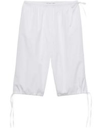 Prada - Poplin Bermudas - Lyst