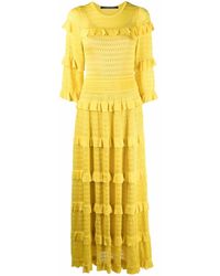 Antonino Valenti Beatrice Tiered Maxi Dress - Yellow