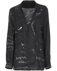 Rick Owens - Printed V-Neck Shirt - Lyst