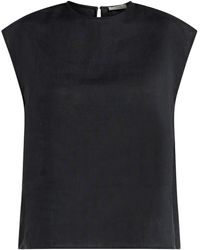 Asceno - Bluse aus Leinen - Lyst