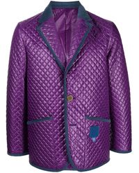 Fumito Ganryu - Quilted Single-breasted Blazer - Lyst