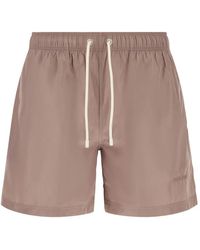 Palm Angels - Logo-Embroidered Swim Shorts - Lyst