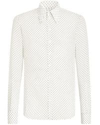 Dolce & Gabbana - Sicilia Polka-Dot Shirt - Lyst
