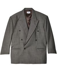 Hed Mayner - Pinstripe Double-breasted Blazer - Lyst