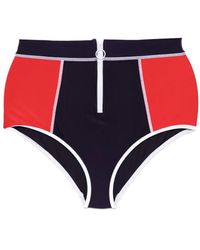 Duskii - Bas De Bikini Zippé À Taille Haute - Lyst