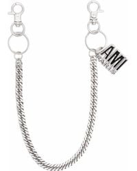 Ami Paris - Logo-charm Chain Keyring - Lyst